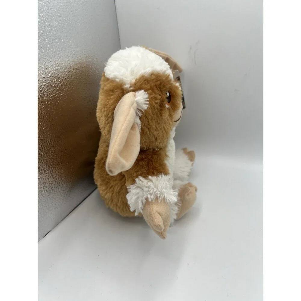 Gremlins Gizmo Mogwai Plush Toy Factory Warner Bros w Tag Brown White 10.5”
